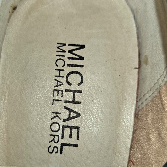 Michael Kors 8.5 Gray Women's Chelsea Ankle Boots 5 Inch Heel 8 1/2 M Shoes - Picture 4 of 9